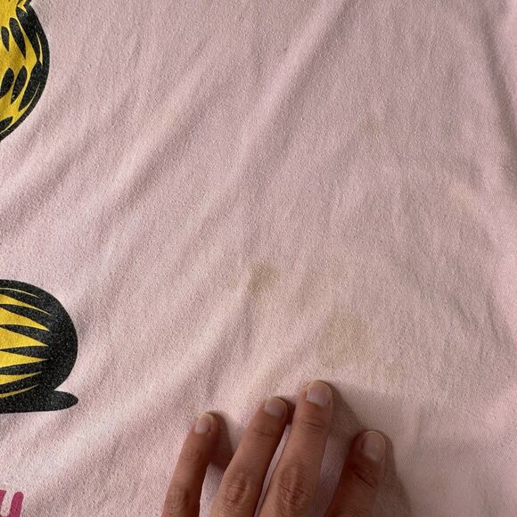 Vintage 90s Garfield Yes I Am Ignoring You Night Sleep Shirt Pink One Size - Picture 12 of 15